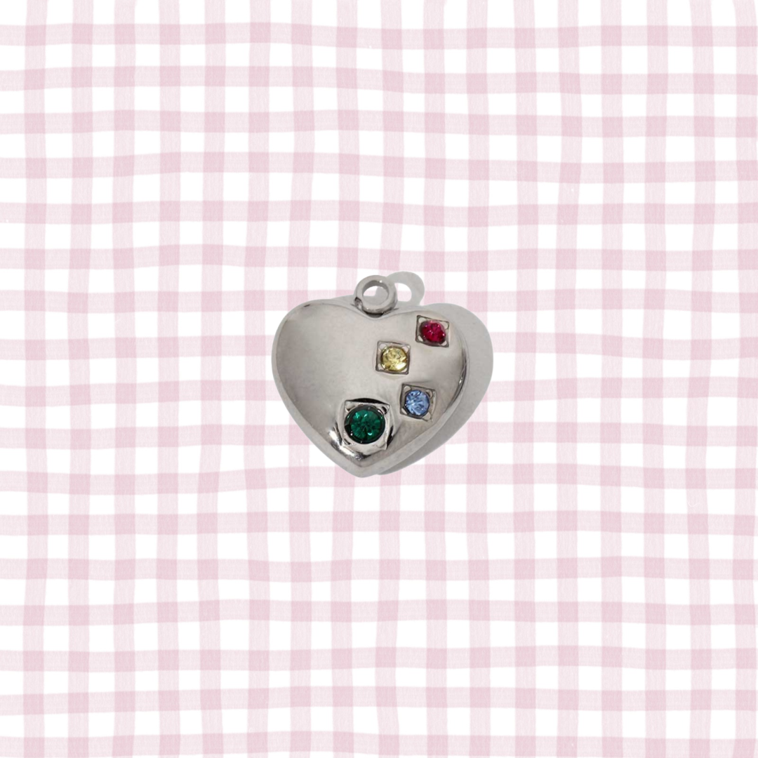 GEM HEART CHARM