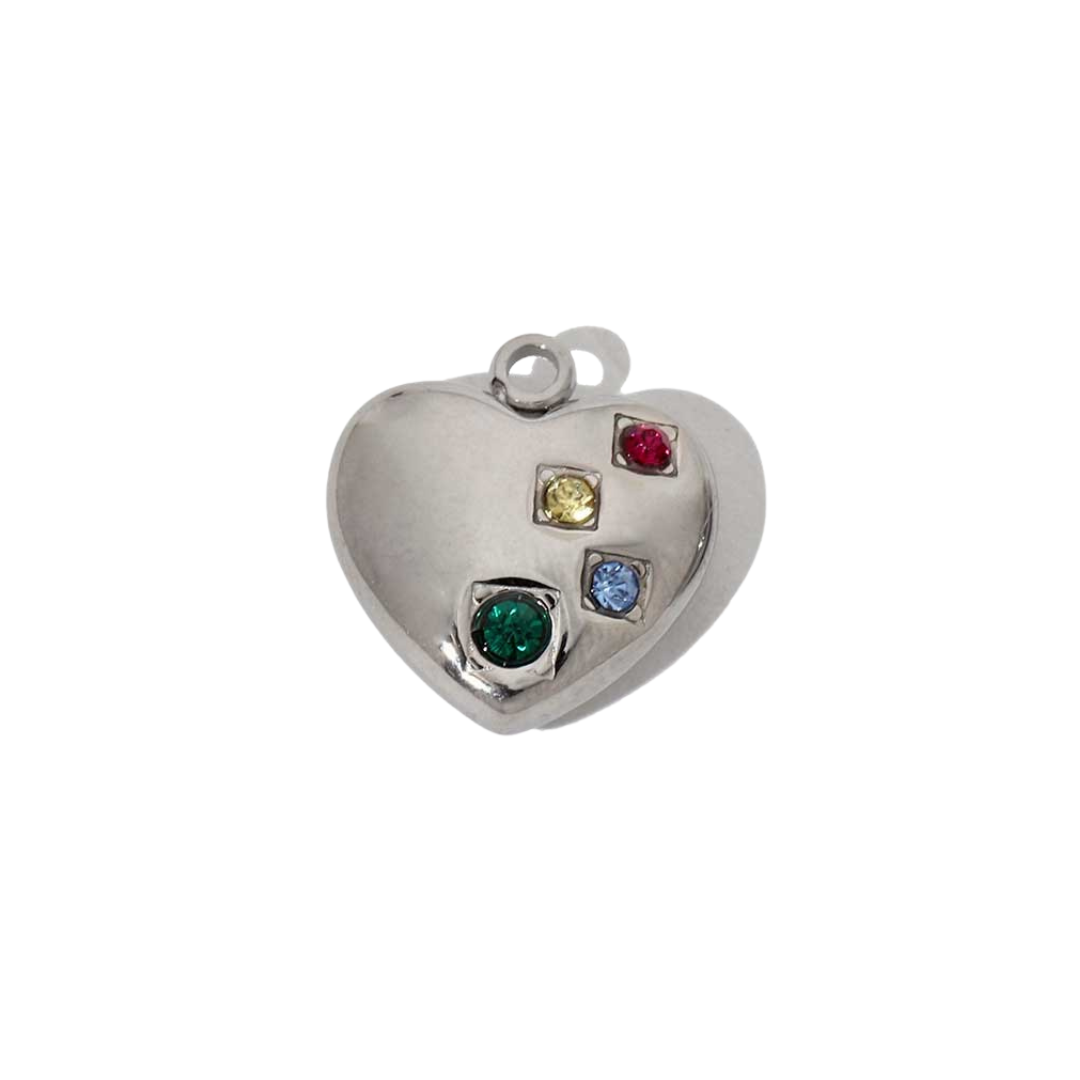 GEM HEART CHARM