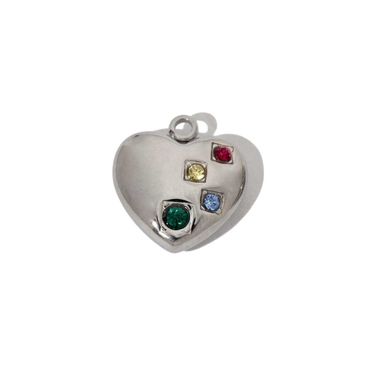 GEM HEART CHARM