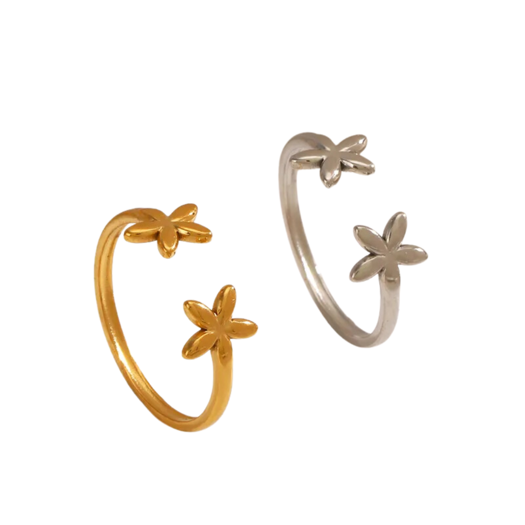 FLORA FLOWER ADJUSTABLE RING