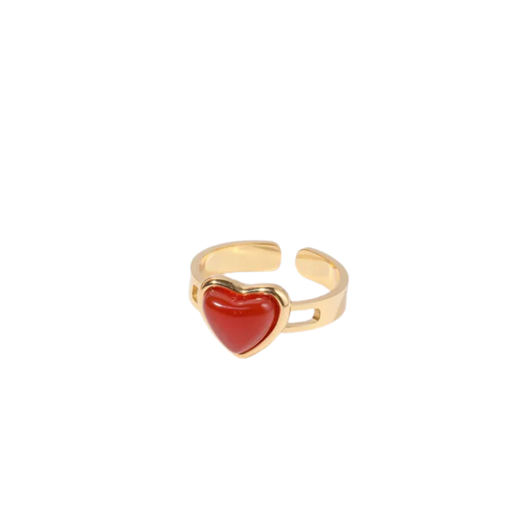 GENEVIEVE ADJUSTABLE HEART RING