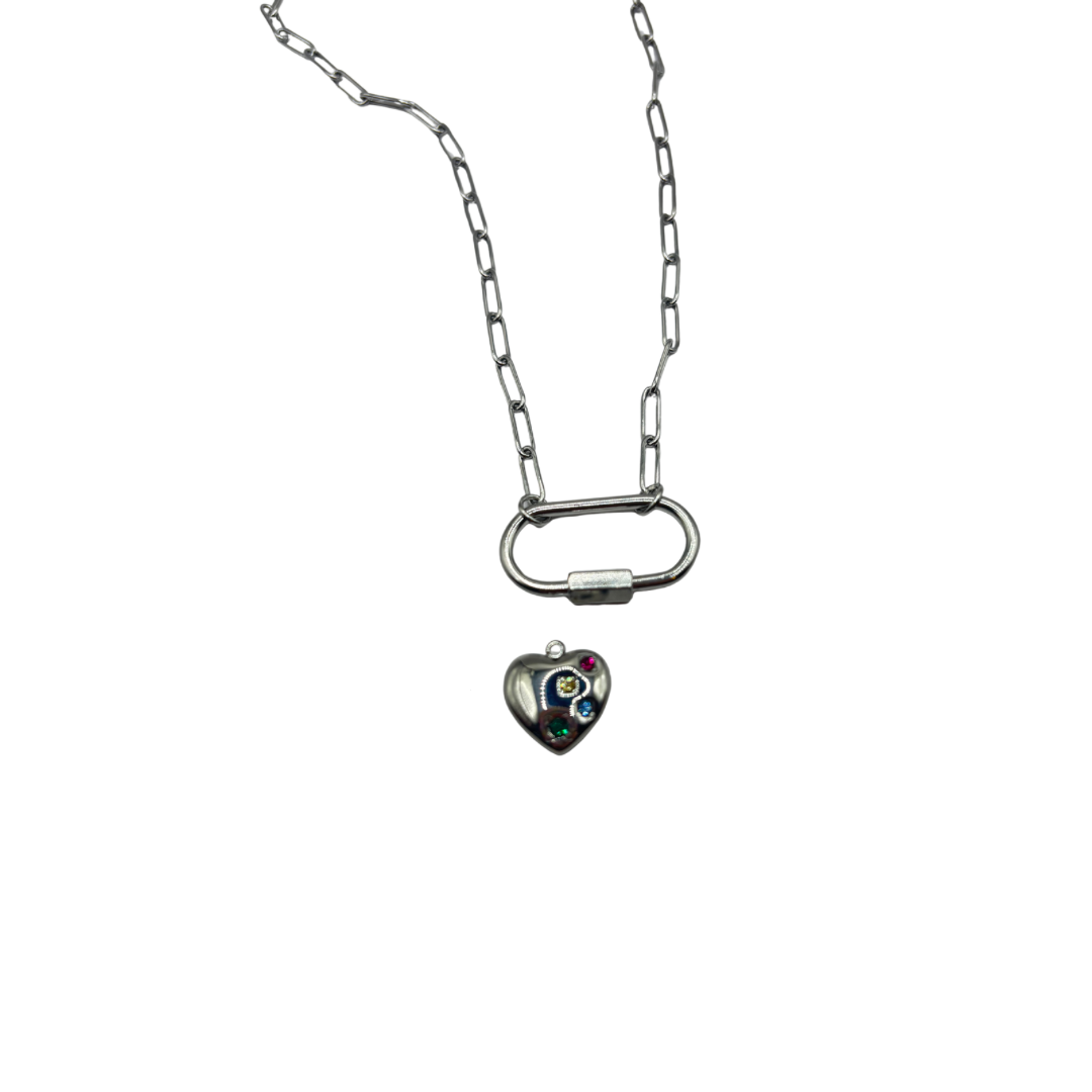 GEM HEART CHARM