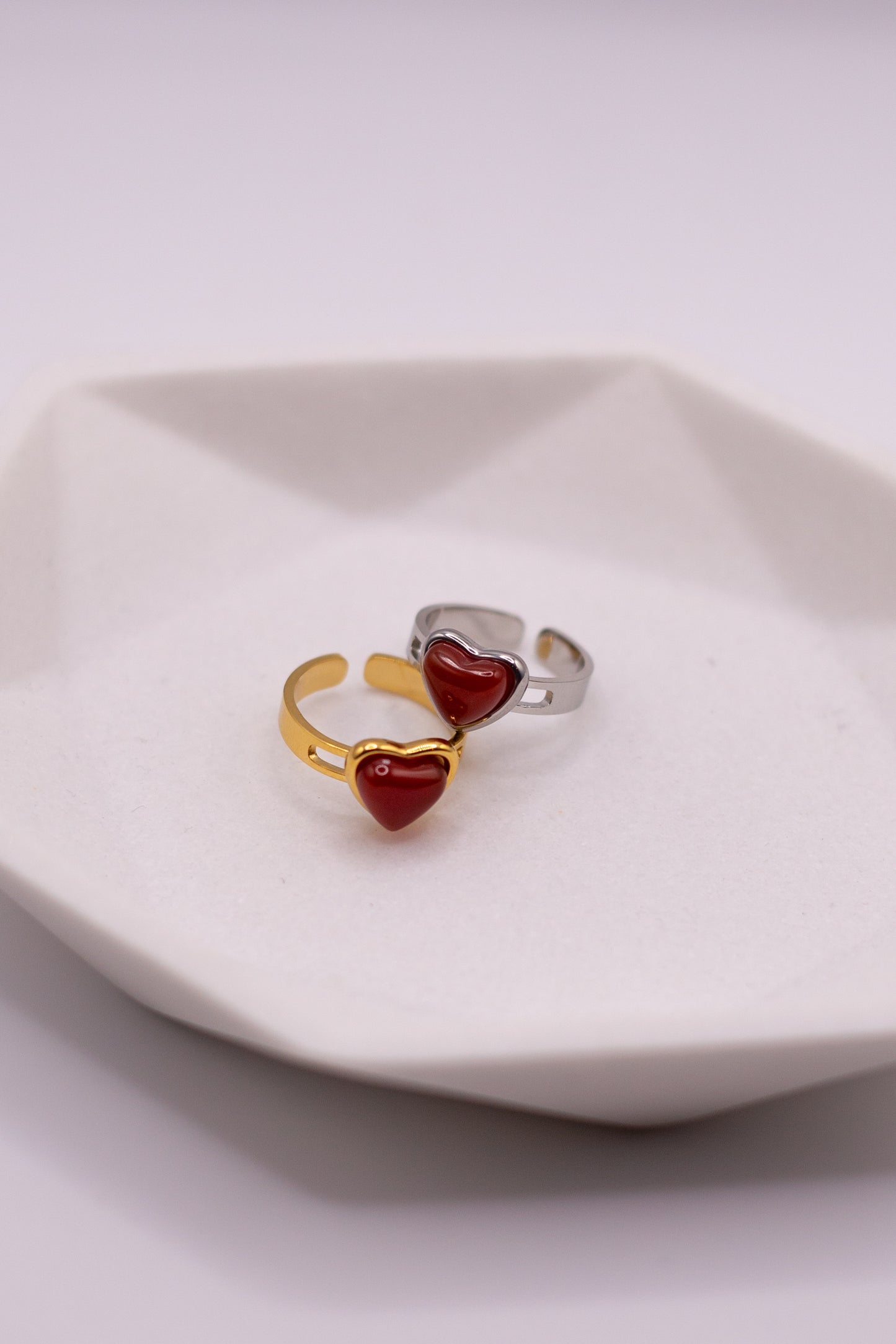 GENEVIEVE ADJUSTABLE HEART RING