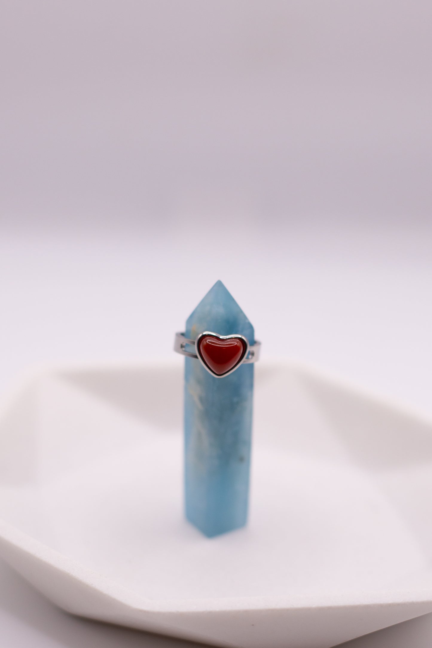 GENEVIEVE ADJUSTABLE HEART RING