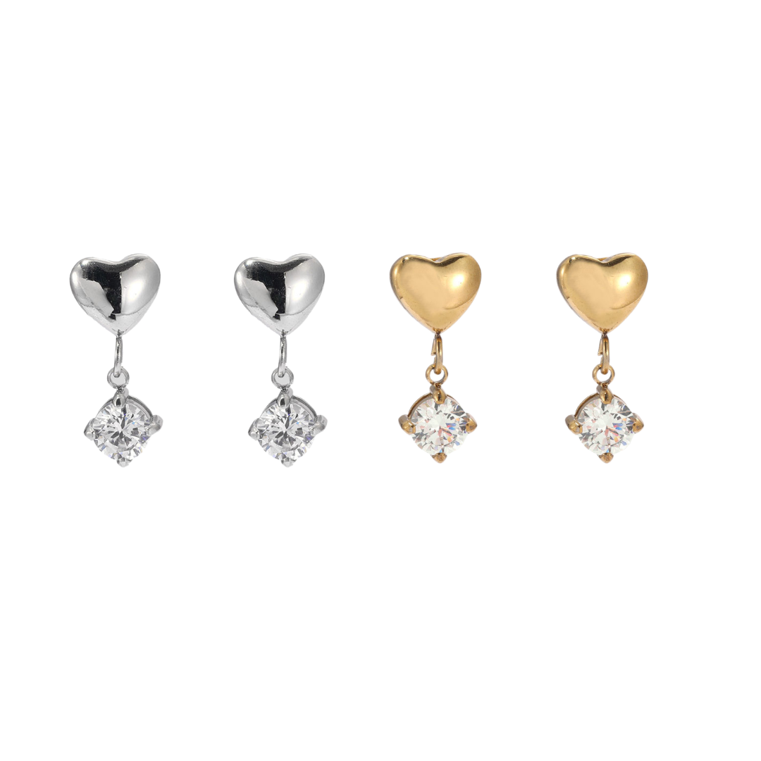 ARABELLA HEART STUDS