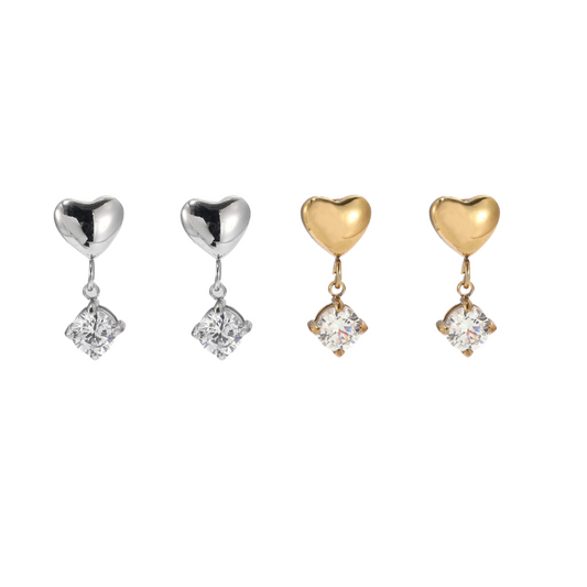 ARABELLA HEART STUDS